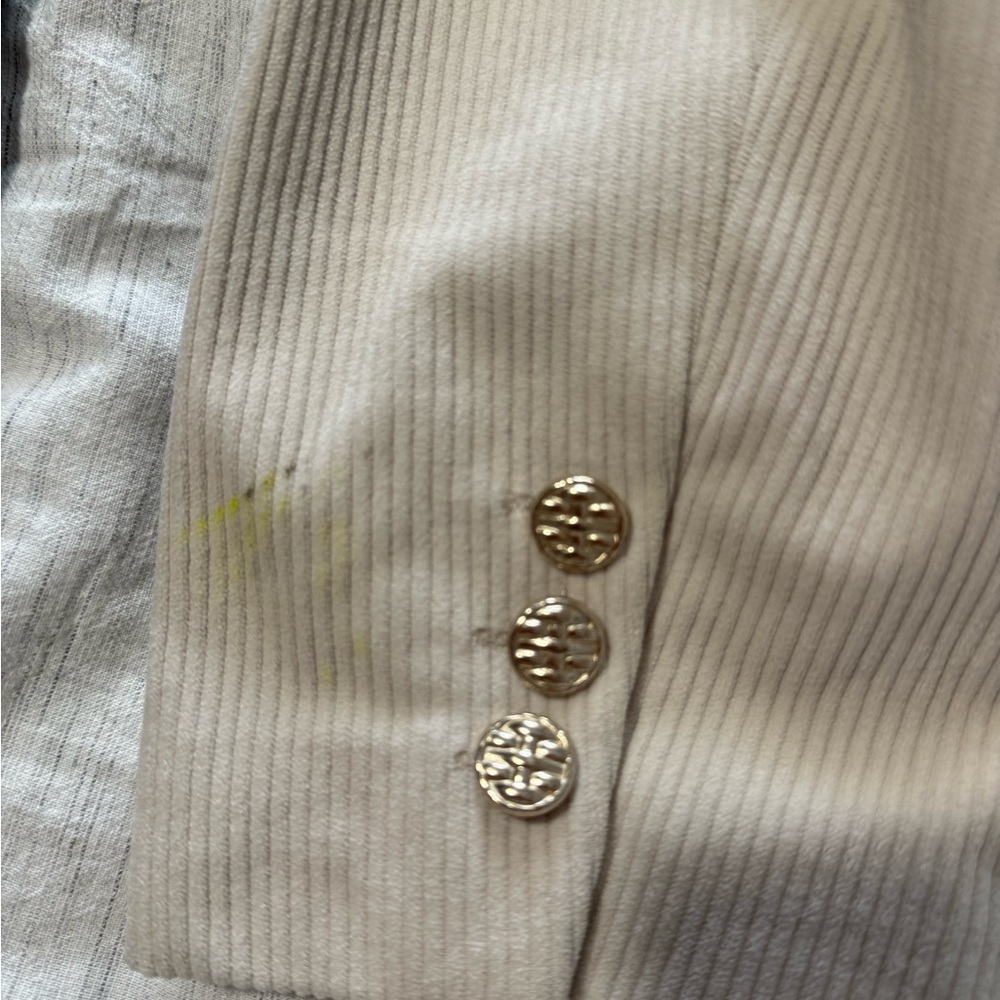 Rachel Zoe Cream Corduroy Blazer - Picture 2 of 7